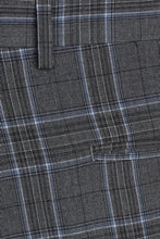 Grey Windowpane 2-Button Notch Suit (2-Piece Set)