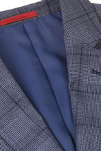 Grey Windowpane 2-Button Notch Suit (2-Piece Set)