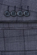 Grey Windowpane 2-Button Notch Suit (2-Piece Set)