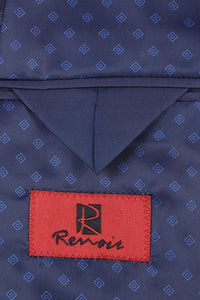 Navy Windowpane 2-Button Notch Suit (2-Piece Set)