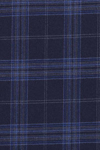 Navy Windowpane 2-Button Notch Suit (2-Piece Set)