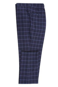 Navy Windowpane 2-Button Notch Suit (2-Piece Set)
