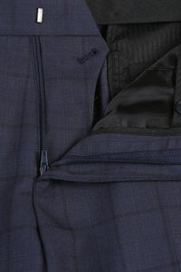 Navy Windowpane 2-Button Notch Suit (2-Piece Set)