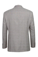 Grey Windowpane 2-Button Notch Suit (2-Piece Set)