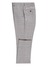 Grey Windowpane 2-Button Notch Suit (2-Piece Set)