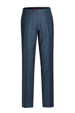 Blue Windowpane 2-Button Notch Suit (2-Piece Set)