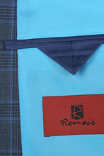 Blue Windowpane 2-Button Notch Suit (2-Piece Set)