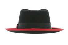 Black & Red Jacob Trilby Crushable Hat