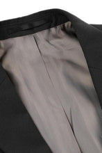 Black Solid 2-Button Notch Suit (2-Piece Set)