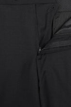 Black Solid 2-Button Notch Suit (2-Piece Set)