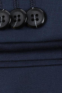 Navy Solid 2-Button Notch Suit (2-Piece Set)
