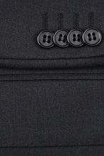 Dark Grey Solid 2-Button Notch Suit (2-Piece Set)