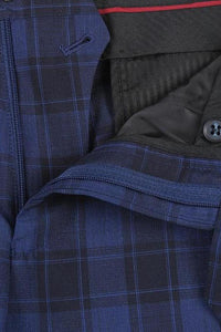 Navy Windowpane 2-Button Notch Suit (2-Piece Set)
