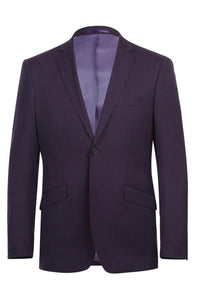 Dark Purple 2-Button Notch Suit (2-Piece Set)