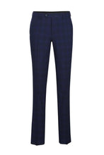 Blue Windowpane 2-Button Notch Suit (2-Piece Set)