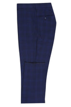 Blue Windowpane 2-Button Notch Suit (2-Piece Set)