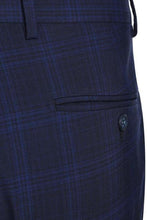 Blue Windowpane 2-Button Notch Suit (2-Piece Set)