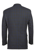 Dark Grey Windowpane 2-Button Notch Suit (2-Piece Set)