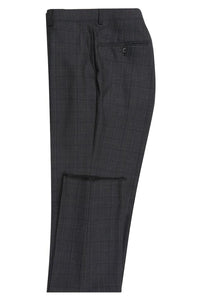 Black Windowpane 2-Button Notch Suit (2-Piece Set)