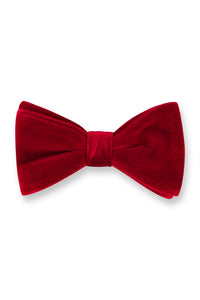 "Gala" Red Velvet Bow Tie