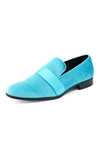 "Knight" Turquoise Tuxedo Shoes