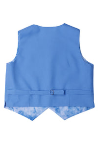 Little Tuxedos "Mason" Kids Cornflower Blue Suit (5-Piece Set)