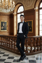 Black Solid 2-Button Notch Suit (2-Piece Set)