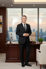 Black Solid 2-Button Notch Suit (2-Piece Set)