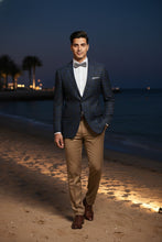 Blue & Black Windowpane Sports Jacket