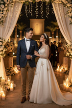 Blue & Black Windowpane Sports Jacket