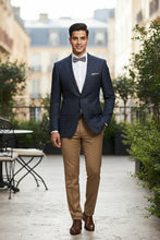 Blue & Black Windowpane Sports Jacket