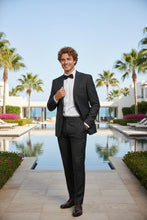 Black Windowpane 2-Button Notch Suit (2-Piece Set)