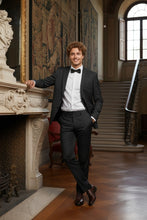 Black Windowpane 2-Button Notch Suit (2-Piece Set)