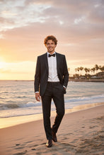 Black Windowpane 2-Button Notch Suit (2-Piece Set)