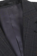 Alessandro Vitello Black Windowpane 2-Button Notch Suit (2-Piece Set)