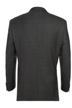 Alessandro Vitello Black Windowpane 2-Button Notch Suit (2-Piece Set)
