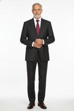 Alessandro Vitello Black Windowpane 2-Button Notch Suit (2-Piece Set)