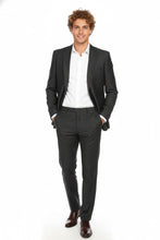 Alessandro Vitello Black Windowpane 2-Button Notch Suit (2-Piece Set)