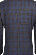 Alessandro Vitello Blue & Black Windowpane Sports Jacket