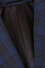 Alessandro Vitello Blue & Black Windowpane Sports Jacket