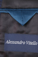 Alessandro Vitello Blue & Black Windowpane Sports Jacket