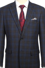 Alessandro Vitello Blue & Black Windowpane Sports Jacket