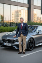 Alessandro Vitello Blue & Black Windowpane Sports Jacket