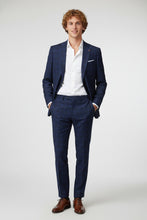 Alessandro Vitello Blue Windowpane 2-Button Notch Suit (2-Piece Set)