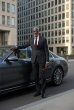 Alessandro Vitello Dark Grey Solid 2-Button Notch Suit (2-Piece Set)