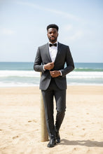 Alessandro Vitello Dark Grey Solid 2-Button Notch Suit (2-Piece Set)