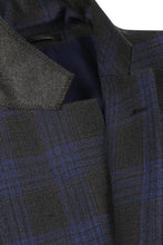 Alessandro Vitello Grey & Blue Windowpane Sports Jacket