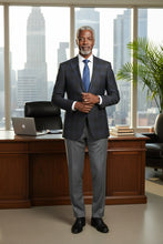 Alessandro Vitello Grey & Blue Windowpane Sports Jacket