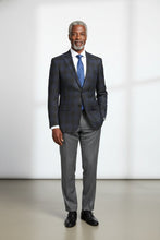 Alessandro Vitello Grey & Blue Windowpane Sports Jacket