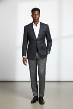 Alessandro Vitello Grey & Blue Windowpane Sports Jacket